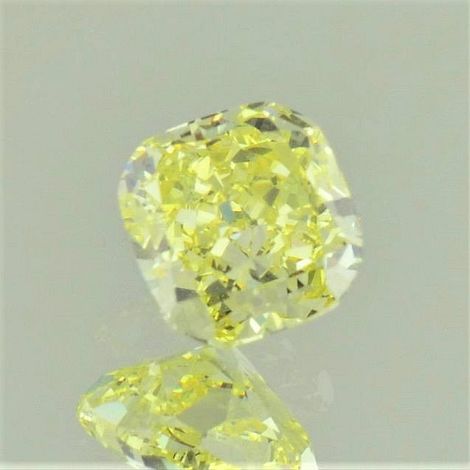 Farbdiamant antik-brillantiert intensives Gelb 1,03 ct.