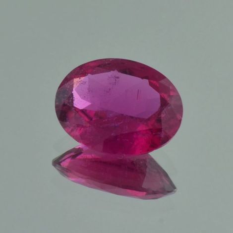 Rubellite Tourmaline oval reddish pink 7.07 ct