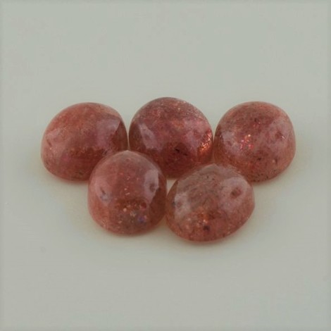 Sunstone Lot cabochon oval reddish brown 29.15 ct