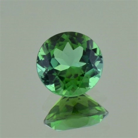 Verdelith, Rund facettiert (3,25 ct.) aus Brasilien Verdelith, Rund facettiert (3,25 ct.) aus Brasilien