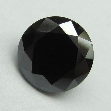Diamond round brilliant black behandelt 3.73 ct