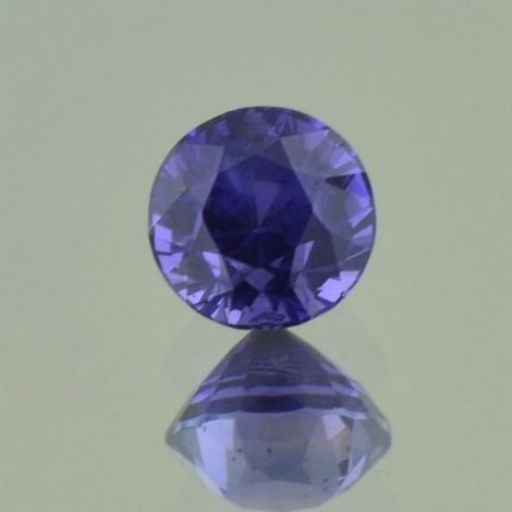 Sapphire round bluish violet unheated 1.61 ct