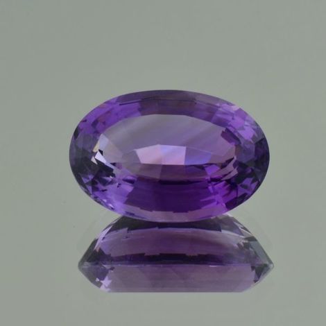 Amethyst oval violet 17.12 ct