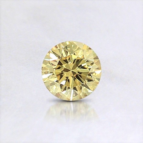Fancy Diamond round brilliant intense yellow 0.23 ct
