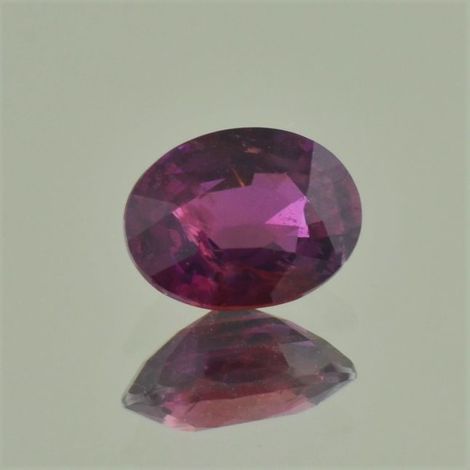 Ruby oval purple red unheated 2.55 ct