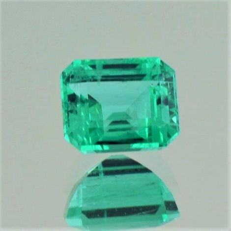 Smaragd octagon grün 3,14 ct