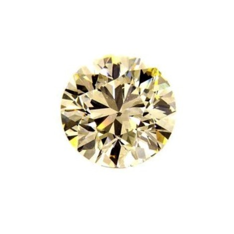 Fancy Diamond round brilliant brownish light yellow vs2 0.48 ct