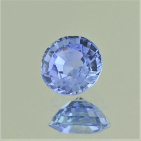 Sapphire round light blue unheated 1.61 ct