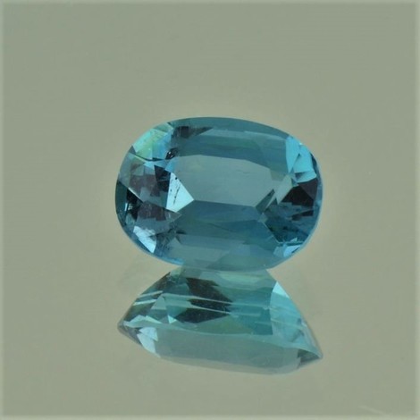 Indicolite Tourmaline oval blue 2.42 ct.