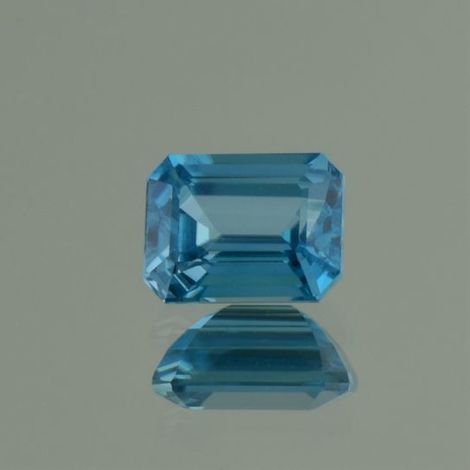 Zirkon octagon blau 3,83 ct