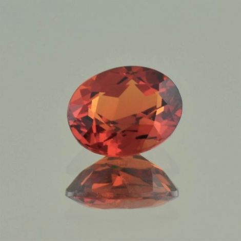 Garnet Spessartite oval reddish orange 3.82 ct