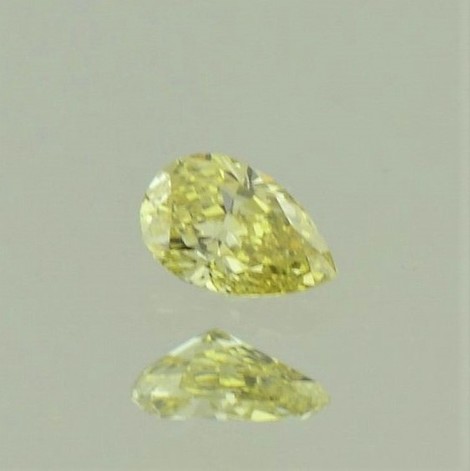 Farbdiamant Tropfen-brillantiert gelb 0,25 ct. Farbdiamant Tropfen-brillantiert gelb 0,25 ct.