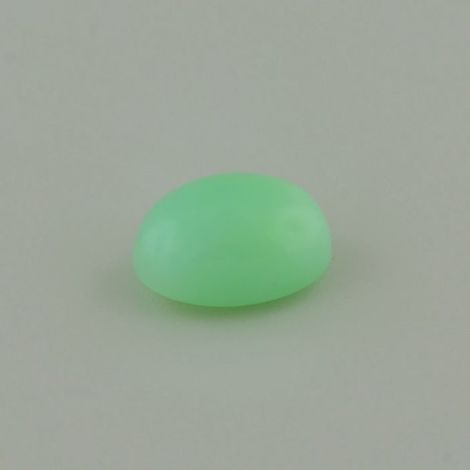 Chrysoprase cabochon oval light green 6.67 ct