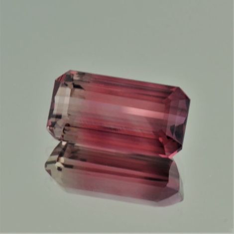 Tourmaline octagon rosarot+bräunlich 11.03 ct