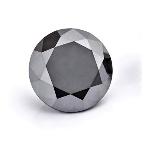 Diamant Brillant schwarz 3,73 ct