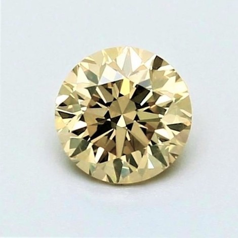 Fancy Diamond round brilliant brownish light yellow vs2 0.48 ct.