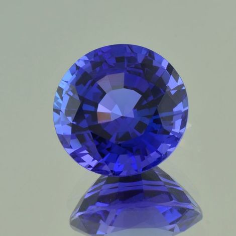 Tansanit, Rund facettiert (13,93 ct.) aus Tansania (Merelani Hills)