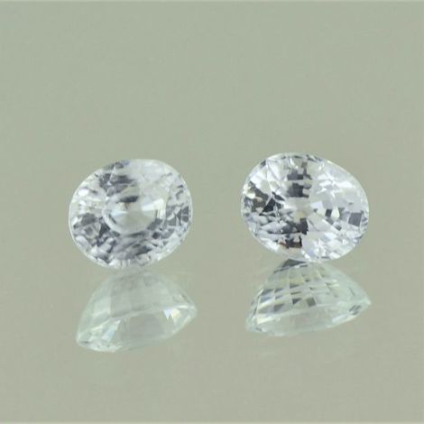 Zirkon Duo oval farblos 4,57 ct