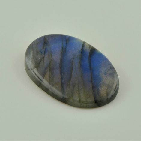 Labradorit Cabochon oval bläulich-grün 37,63 ct Labradorit Cabochon oval bläulich-grün 37,63 ct
