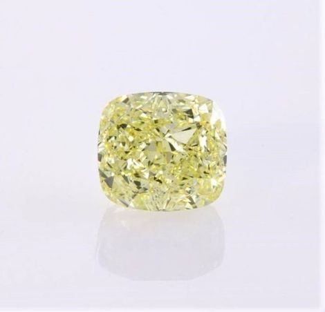 Farbdiamant antik-brillantiert intensives Gelb vs 0,33 ct