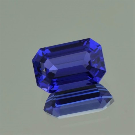 Tansanit octagon intensivblau 8,20 ct