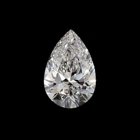 Diamant Tropfen brillantiert getöntes Weiss vvs2 0,40 ct