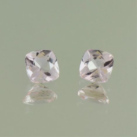 Morganit Duo antikquadrat hellrosa 1,92 ct