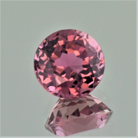 Tourmaline round vivid pink 5.42 ct