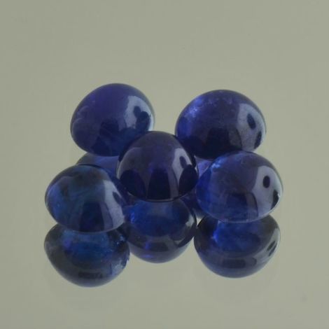 Sapphire Lot Cabochons oval blue 10.74 ct