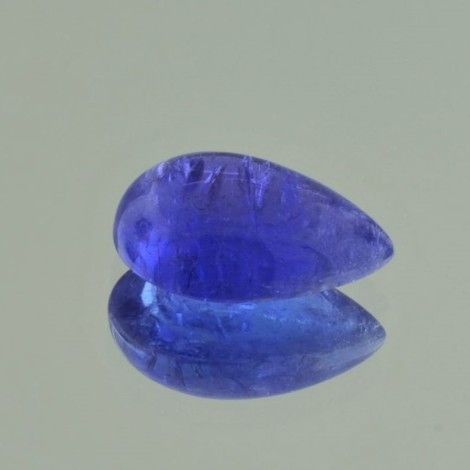 Tanzanite cabochon pear blue 12.30 ct.