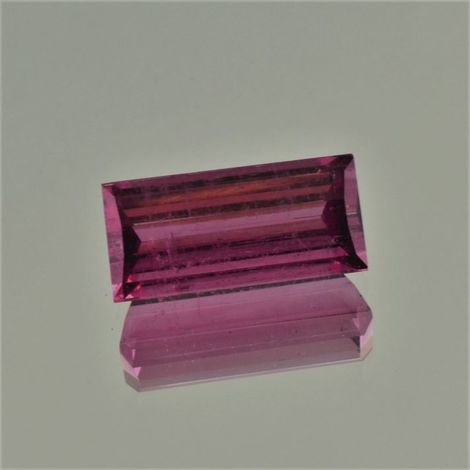Tourmaline rectangle purplish pink-red 9.55 ct