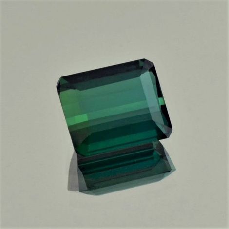 Green Tourmaline Tourmaline octagon bluish green 8.21 ct