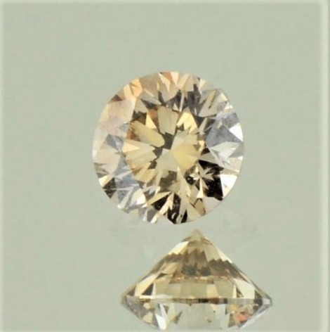 Farbdiamant Brillant champagne 0,20 ct. Farbdiamant Brillant champagne 0,20 ct.