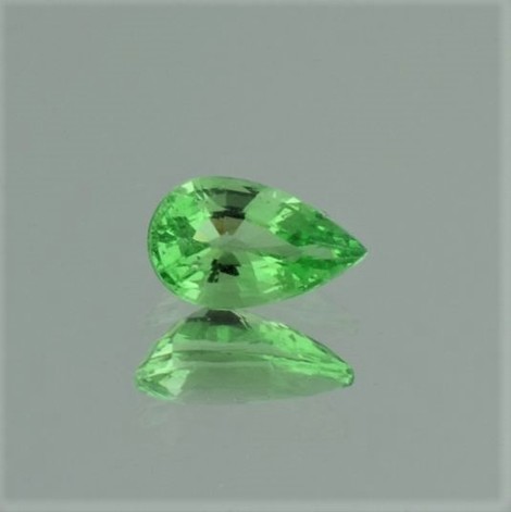 Tsavorite pear intense light green 1.17 ct