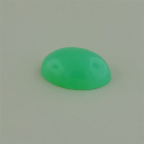 Chrysoprase cabochon oval green 6.40 ct
