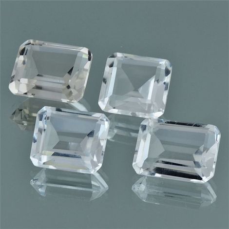 Quarz Lot, Achteck facettiert (133,98 ct.) aus Brasilien