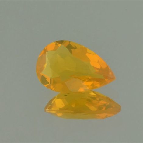 Fire Opal pear yellow orange 2.12 ct
