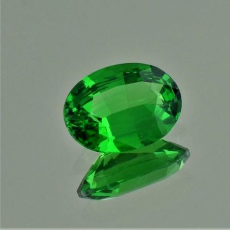 Tsavorit, Oval facettiert (2,53 ct.) aus Kenia (Taita Hills)