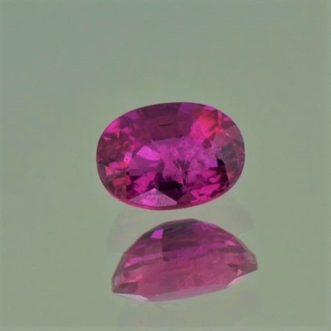 Ruby oval pinkish red unheated 1.17 ct