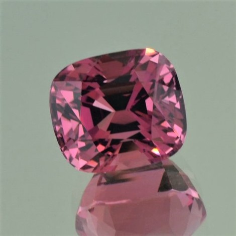 Tourmaline cushion pink 12.41 ct.