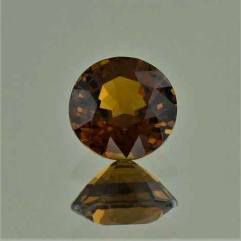 Mali-Garnet round yellow brown 1.57 ct