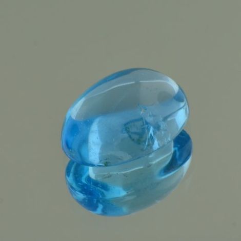 Blautopas, Oval Cabochon (16,88 ct.) aus Brasilien Blautopas, Oval Cabochon (16,88 ct.) aus Brasilien