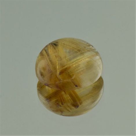 Rutilated Quartz cabochon round 11.55 ct