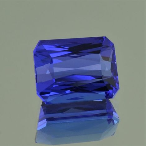 Tansanit, Achteck facettiert (8,14 ct.) aus Tansania (Merelani Hills)