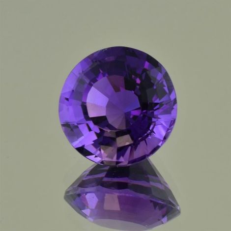Amethyst round violet 11.89 ct