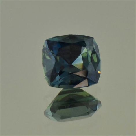 Sapphire cushion blue green unheated 2.81 ct