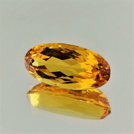 Goldberyll oval intensives Goldgelb 10,98 ct