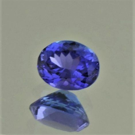 Tansanit oval blau 1,36 ct