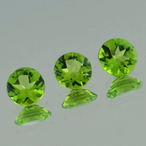 Peridot Trio rund grün 5,6 ct Peridot Trio rund grün 5,6 ct