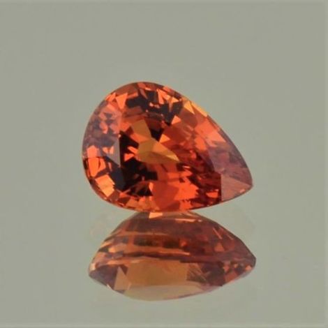 Mandarin Garnet pear orange 3.81 ct.